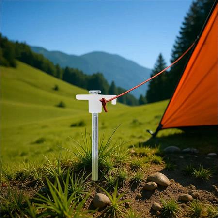 Heavy Duty Glow Tent Pegs 7x200mm   Pack of 20