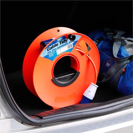 25m Cable Tidy Reel – Neon Orange Durable Organizer