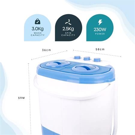 Streetwize Portawash Twin Tub Washing Machine