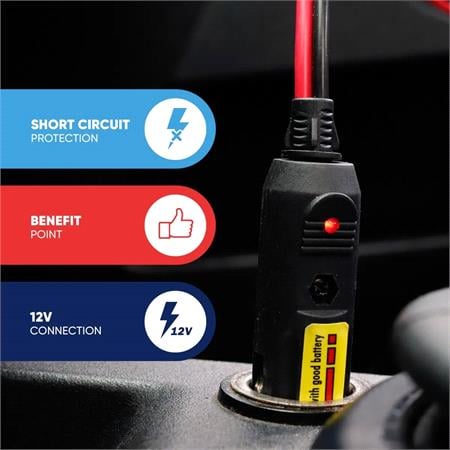 Streetwize 12V Car to Car Charger/Jumpstart Plug Set