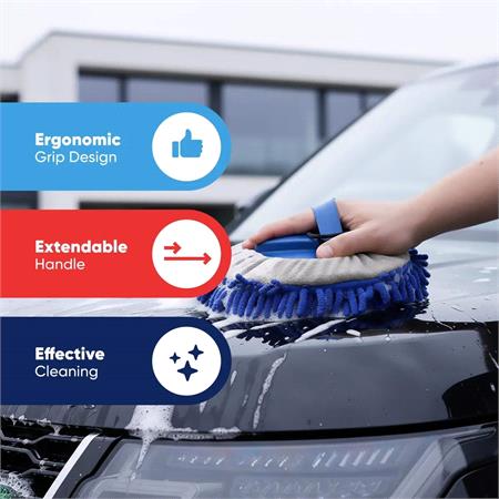 2.5m Telescopic Duo Flow Through Brush with Chenille Head