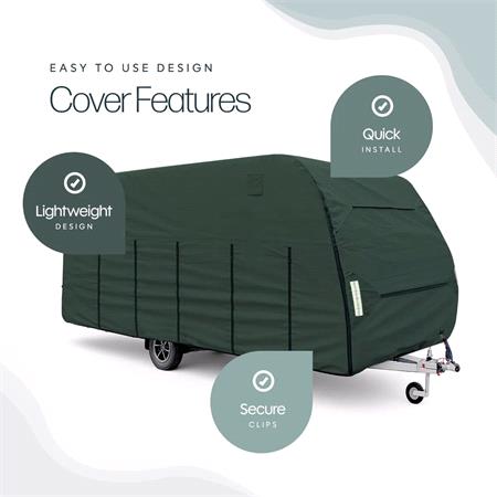 Caravan Cover 4 Layers 150GSM 14ft   17ft/4.2m   5.2m (Medium)