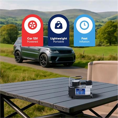 Streetwize 150PSI 12V Mistral Metal Compressor with Auto Cut Out