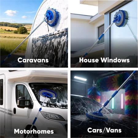 2.5m Telescopic Duo Flow Through Brush with Chenille Head