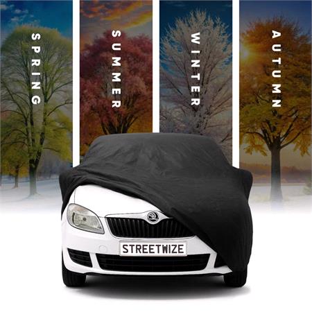 Water Resistant Breathable Full Car Cover   Medium   Size 432cm (L) x 165cm (W) x 117cm (H)