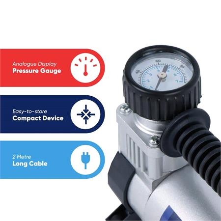 Streetwize Sahara 12V Metal Air Compressor 