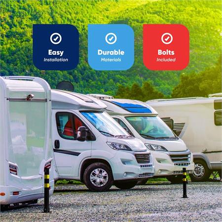 Streetwize Folding Parking Post   Square Tube