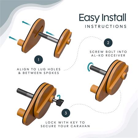 The EVO Caravan Axle Wheel Lock