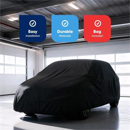 Water Resistant Breathable Full Car Cover   Medium   Size 432cm (L) x 165cm (W) x 117cm (H)