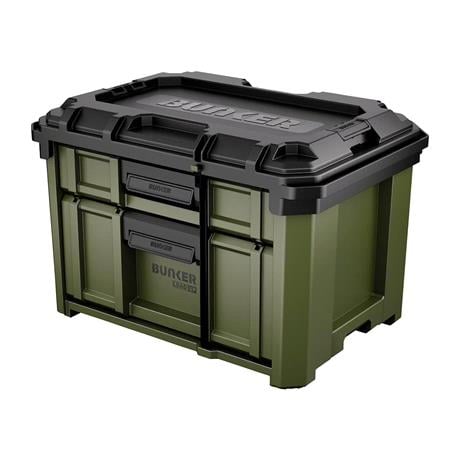 Draper 29436 BUNKER Load Up Stacking 2 Drawer Tool Box, 570mm