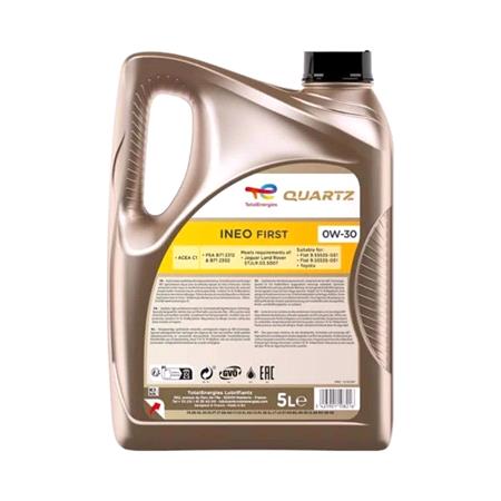 TOTAL Quartz Ineo Pro 0W 30 C2 Fully Synthetic Engine Oil   5 Litre