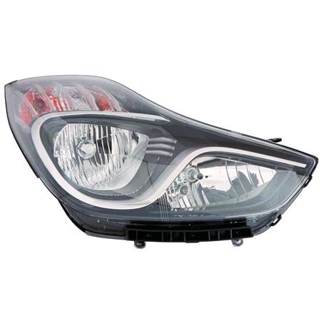 Right Headlamp (Halogen, Takes H7/H7 Bulbs, Supplied With Motor) for Hyundai ix20 2011 on