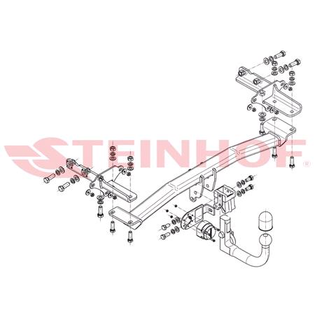 Steinhof Automatic Detachable Towbar (vertical system) for Fiat 500X, 2014 Onwards