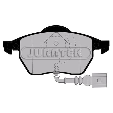 JURATEK Front Brake Pads (Full set for Front Axle)