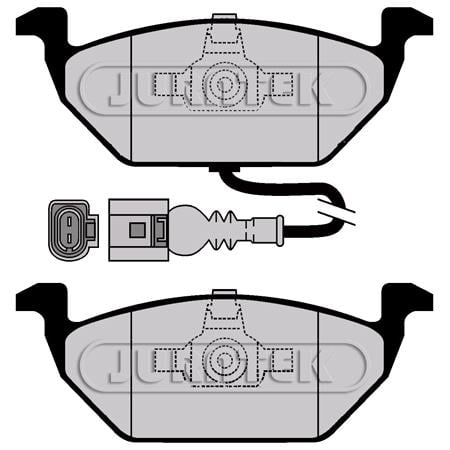 JURATEK Front Brake Pads (Full set for Front Axle)