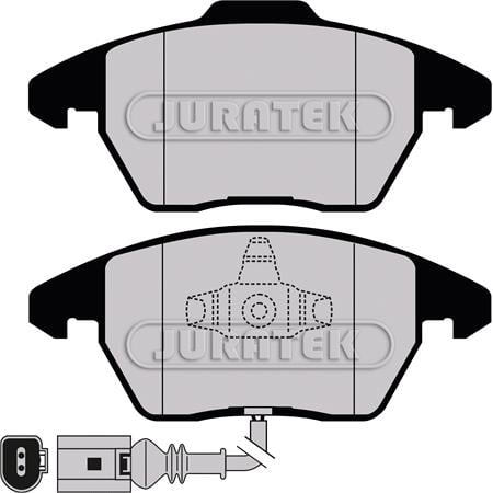 JURATEK Front Brake Pads (Full set for Front Axle)