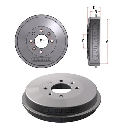 JURATEK Brake Drum   JDR003