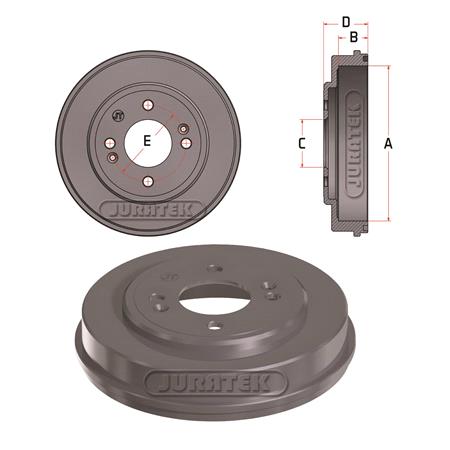 JURATEK Brake Drum   JDR117