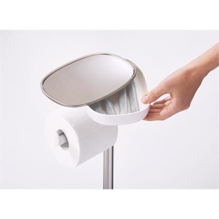 Joseph Joseph EasyStore Plus Toilet Paper Holder with Flex Steel Toilet Brush