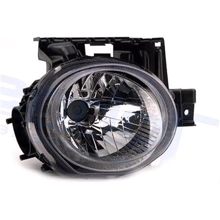 Right Headlamp (Halogen, Takes H4 Bulb, Electric Adjustment, Supplied Without Motor) for Nissan JUKE 2010 2014