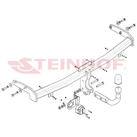Steinhof Towbar (fixed with 2 bolts) for Kia XCEED, 2019 Onwards