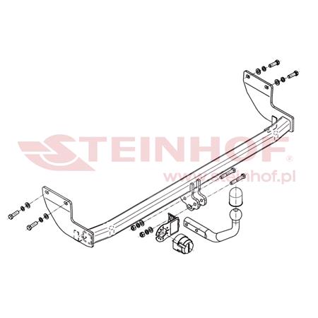 Steinhof Towbar (fixed with 2 bolts) for Kia VENGA, 2010 Onwards