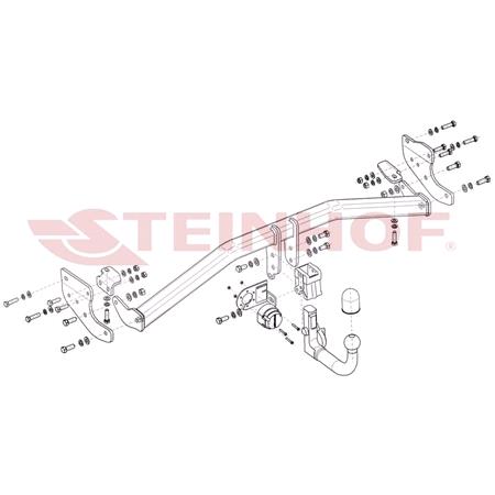 Steinhof Automatic Detachable Towbar (vertical system) for Kia NIRO, 2016 Onwards