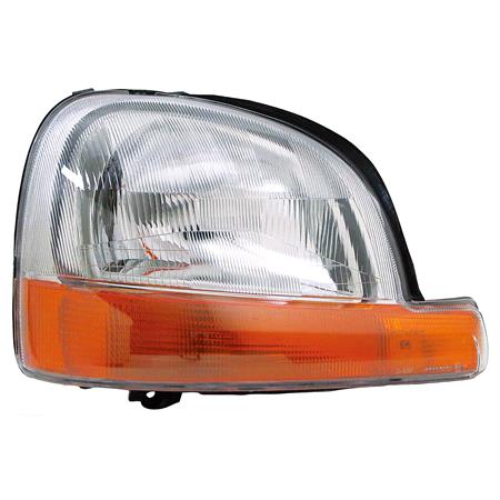 Right Headlamp (Halogen, Takes H4 Bulb, Supplied Without Motor, Original Equipment) for Renault KANGOO 1997 2003