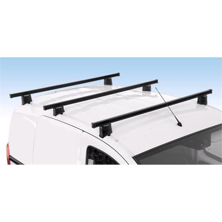 Nordrive 3 Steel Cargo Roof Bars (150 cm) for Opel COMBO van 2012 Onwards, with built in fixpoints