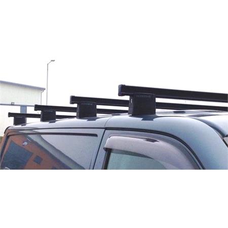 Nordrive 4 Steel Cargo Bars (180 cm) for Mercedes VIANO 2003 2014, with grooved / slotted roof, Not for roofs with fix points or raised rails