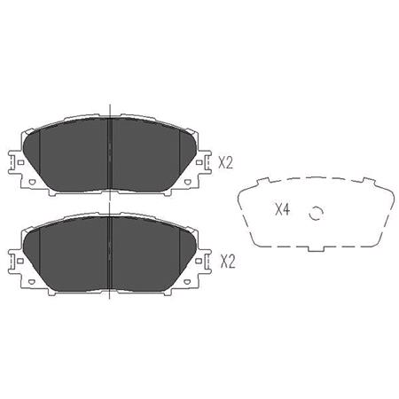 KAVO PARTS Front Brake Pads (Full set for Front Axle)