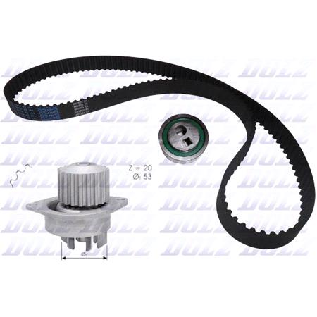 DOLZ Timing Belt Kit with Water Pump   KD028