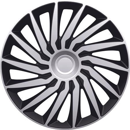 Kendo Black Silver Premium 16 Inch Wheel Trim Set of 4 