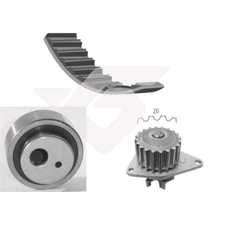 Hutchinson Timing Belt Kit with Water Pump   K03WP05