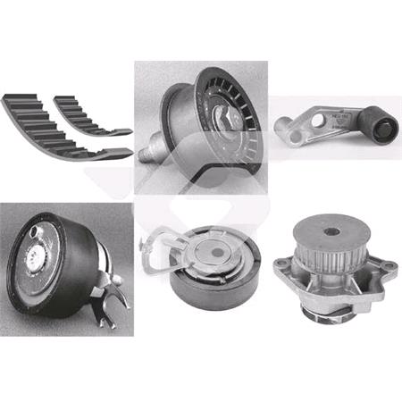 Hutchinson Timing Belt Kit with Water Pump   K163WP32