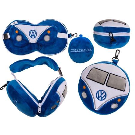 Official Volkswagen Campervan Kids Eye Mask Travel Pillow