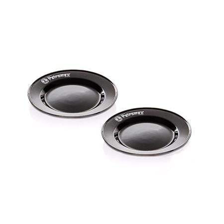 Enamel Plates   2 Piece   Black