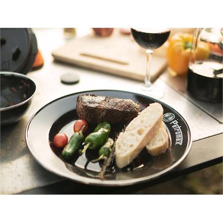 Enamel Plates   2 Piece   Black