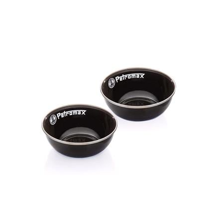 Enamel Bowls   2 Piece   Black