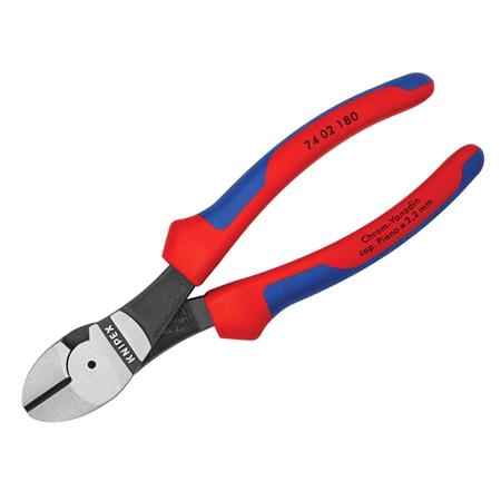 74 02 180 High Leverage Diagonal Cutters Comfort Handles 180mm