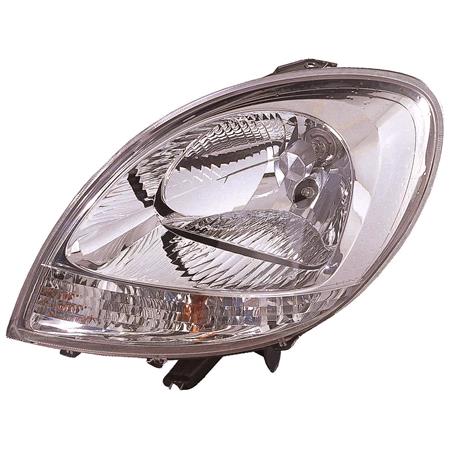 Left Headlamp (Clear Indicator, Original Equipment) for Renault KANGOO 2003 2008