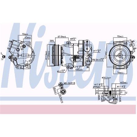Nissens Air Conditioning Compresor   890266