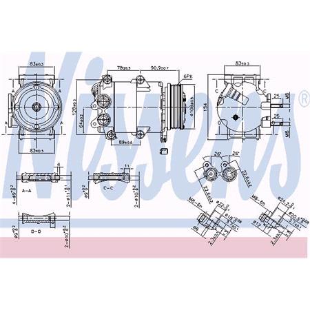 Nissens Air Conditioning Compresor 890392
