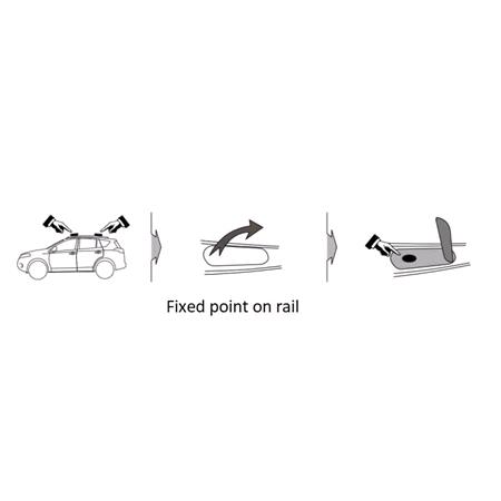 La Prealpina LP64 black steel square Roof Bars for Audi Q7 2015 Onwards