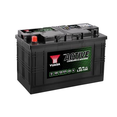 Yuasa YBX Active Leisure & Marine L35 100 Battery 12V 100Ah 800A 330 x 173 x 240mm