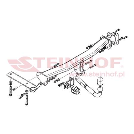 Steinhof Towbar (fixed with 2 bolts) for Landrover FREELANDER 2, 2007 2014