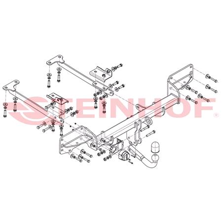 Steinhof Towbar (fixed with 2 bolts) for Landrover RANGE ROVER IV, 2012 Onwards