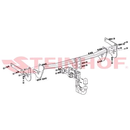 Steinhof Automatic Detachable Towbar (vertical system) for Lexus NX, 2014 Onwards