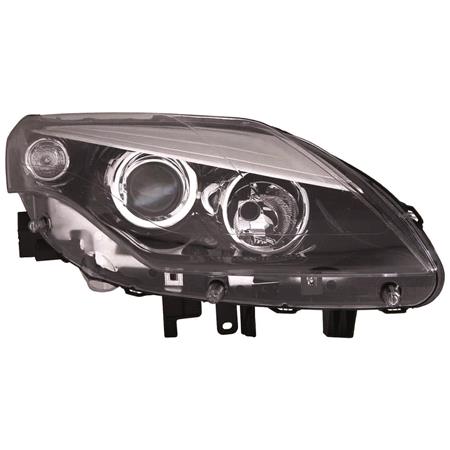 Right Headlamp (Halogen, Takes H7/H7 Bulbs, Supplied Without Motor Or Bulbs, Original Equipment) for Renault LAGUNA Coupe 2011 on