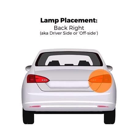 Right Rear Lamp (Multivan Models, Bright Red, Original Equipment) for Volkswagen TRANSPORTER Mk V van 2010 2015